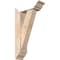 Ekena Millwork Traditional Traditional Smooth Bracket w/ Offset Brace, Douglas Fir, 5 1/2"W x 16"D x 28"H BKT0604X16X28TRA01SDF - alternate 1
